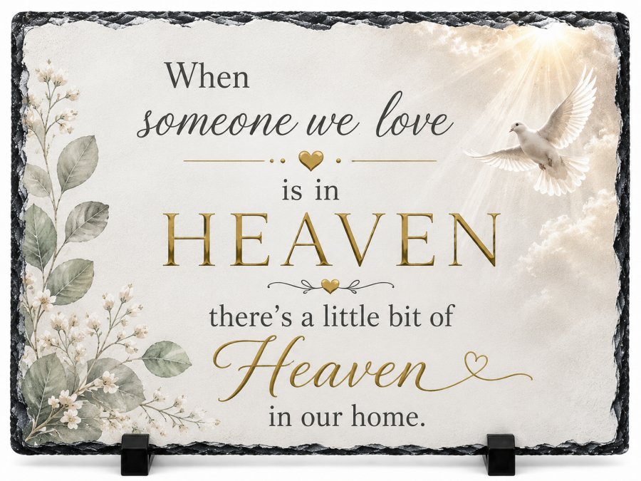 Sympathy Memorial Slate Plaque