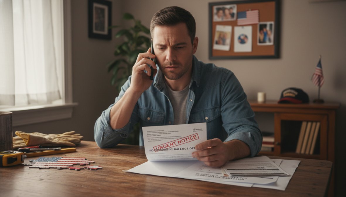 Step-by-step visual guide for urgent foreclosure help for veterans