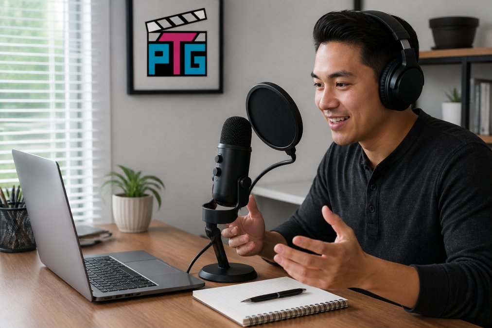 Creator using a USB microphone for podcasting while deciding between a USB microphone vs audio interface setup