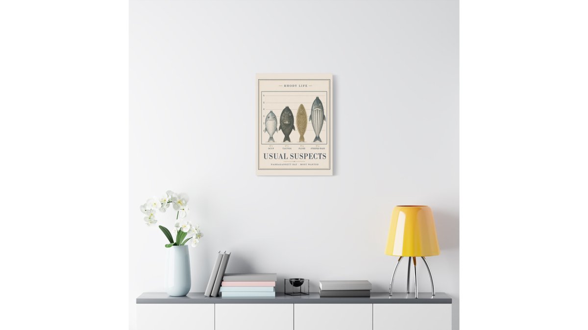 Usual Suspects Canvas Art - Narragansett Bay's Most Wanted