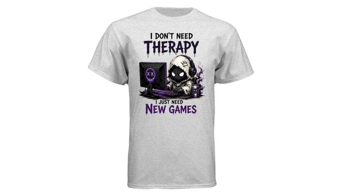 Vanish- I Don't Need Therapy, I Just Need New Games Graphic T-Shirt