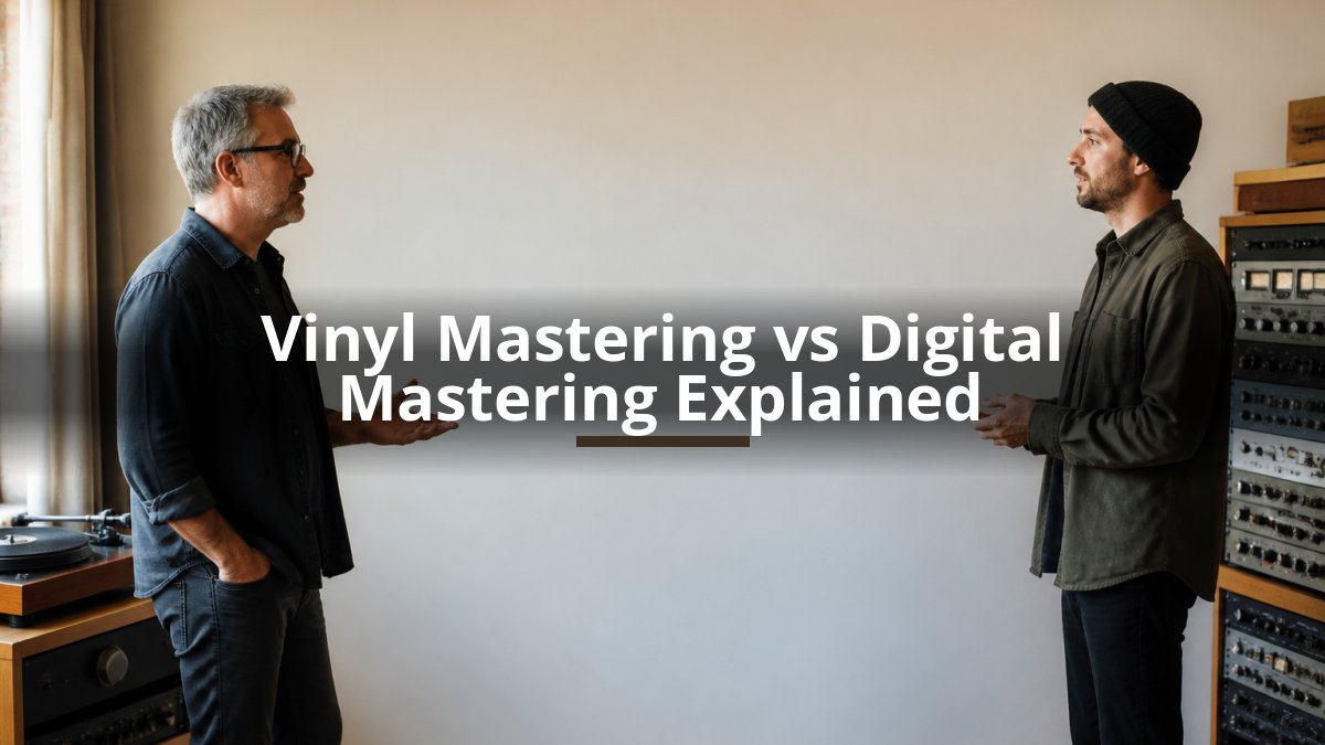 Vinyl Mastering vs Digital Mastering Explained