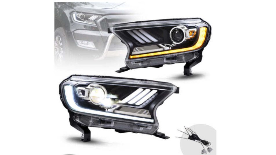 VLAND Full LED Headlights For Ford Ranger PX2 PXS 2016-2020 W/Sequential Signal