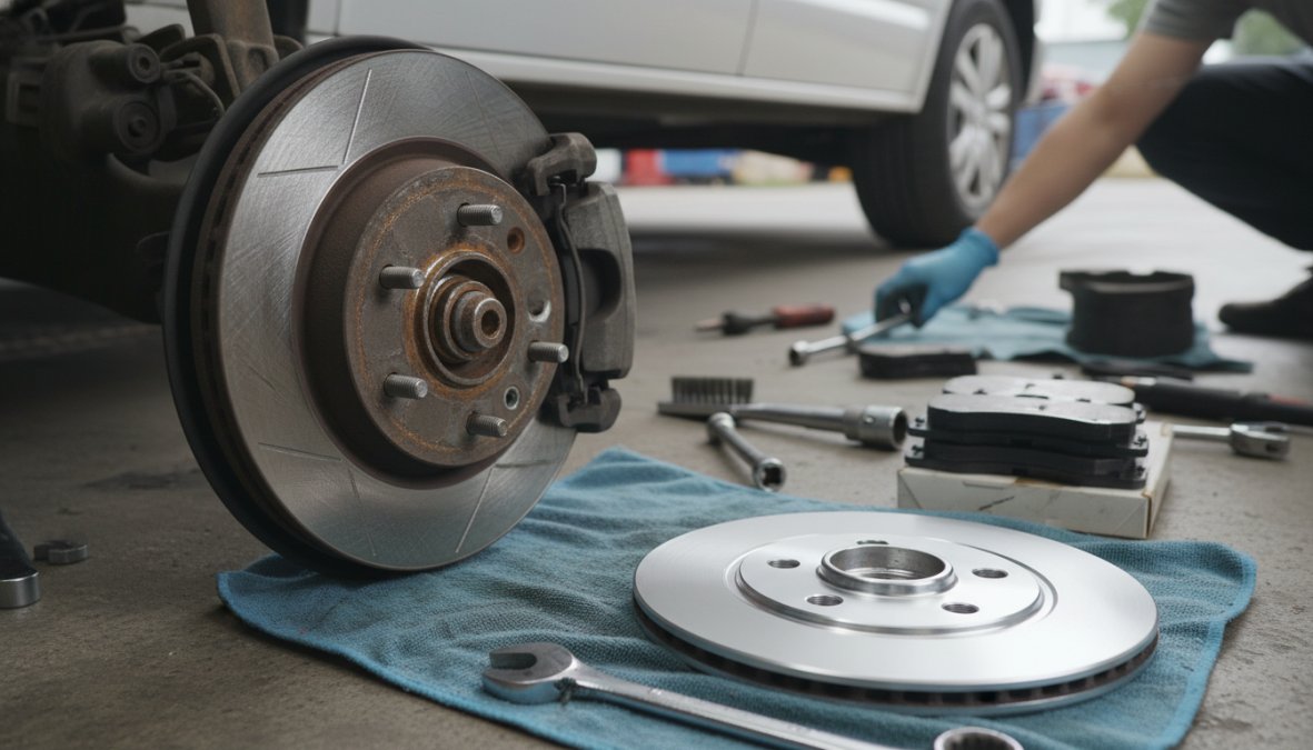 Professional illustration showing Close for VW Transporter servicing and maintenance