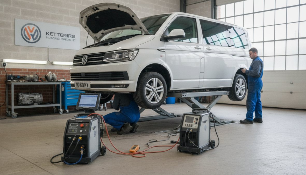 Professional illustration showing Qualified, VW Transporter for transporter specialist near me