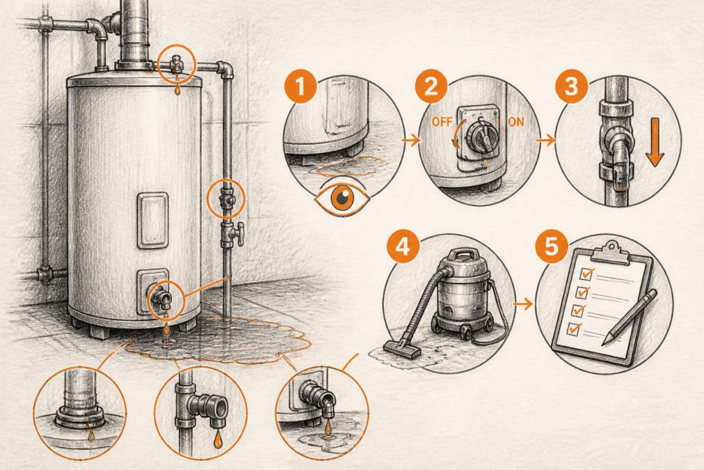 Water Heater Leak Repair: 5 Steps to Take Now