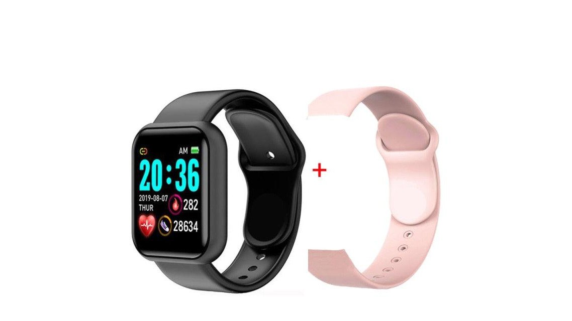 Waterproof Fitness Tracker Smartwatch with Heart Rate Monitor and Color Screen
