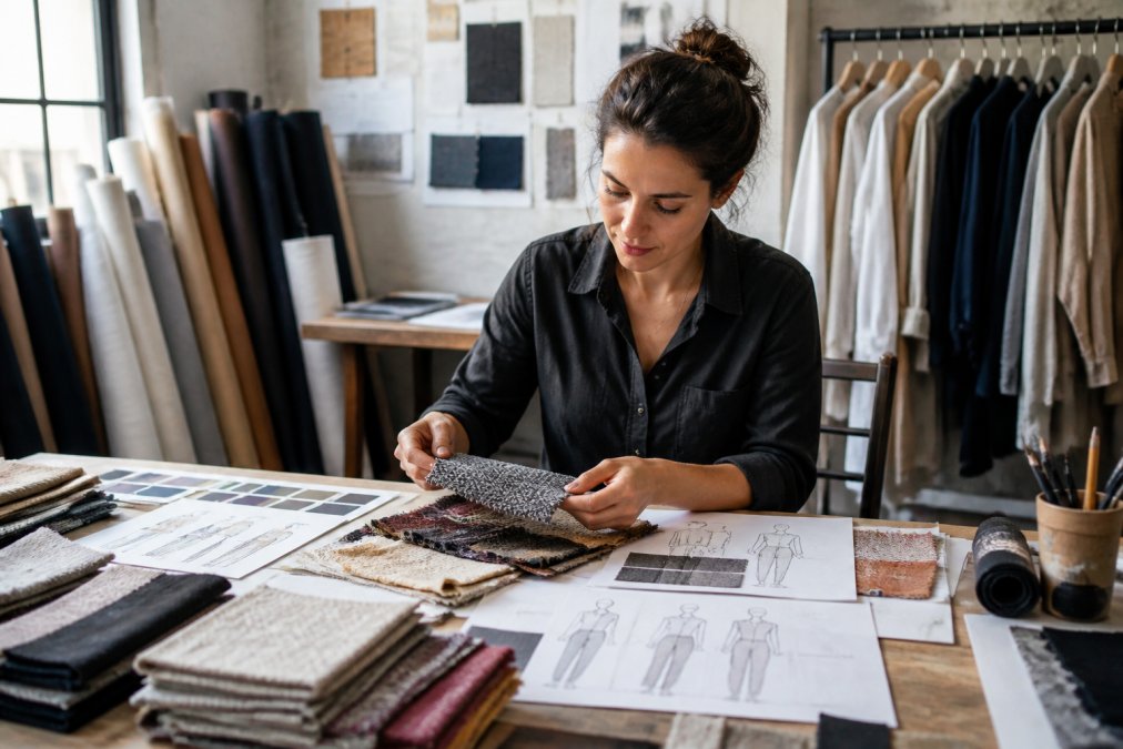 Professional illustration showing Fashion for apparel manufacturing suppliers