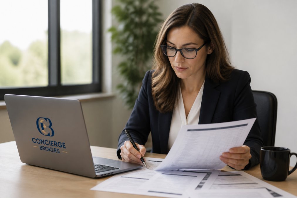 Professional digital accessibility specialist reviewing website audit results on laptop screen with accessibility testing tools visible, sitting at desk in modern office with natural window lighting
