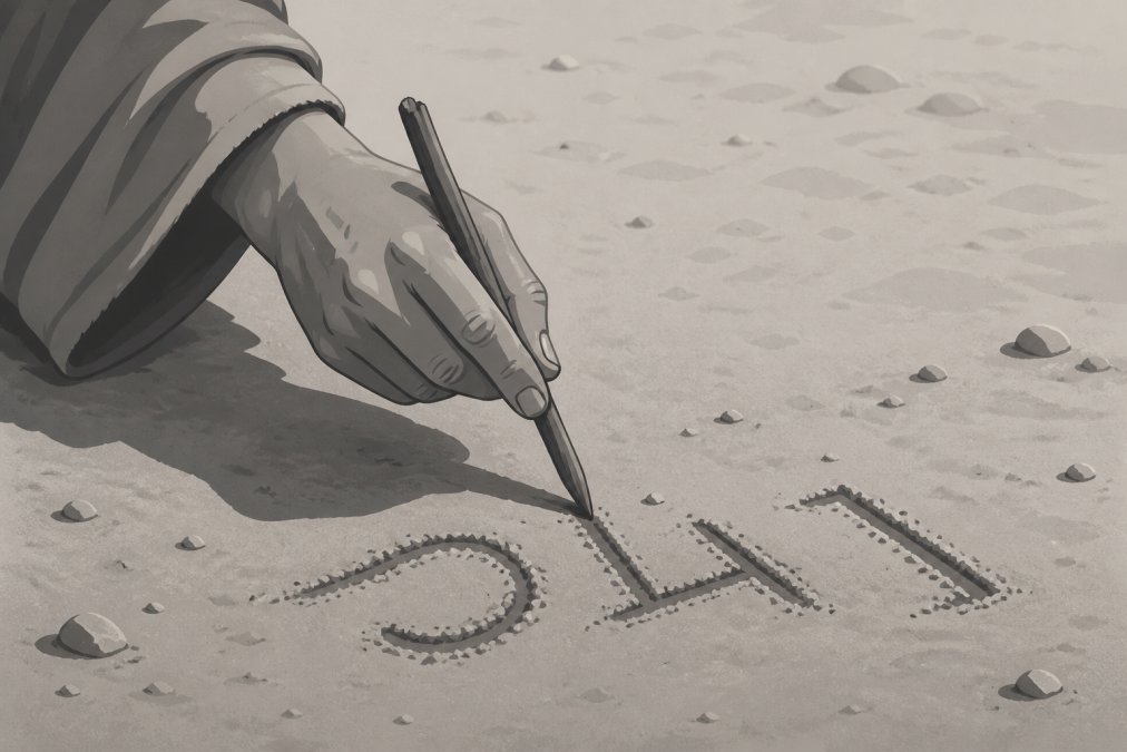 Professional illustration showing What Did Jesus Write on the Ground?