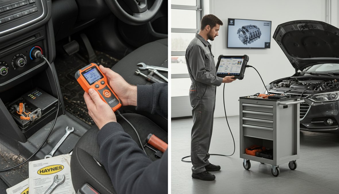 Side-by-side comparison of Side for what does a car diagnostic report show