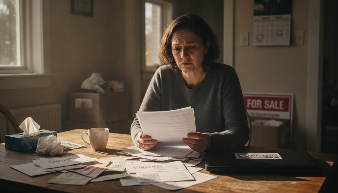 Professional illustration showing what happens after foreclosure notice