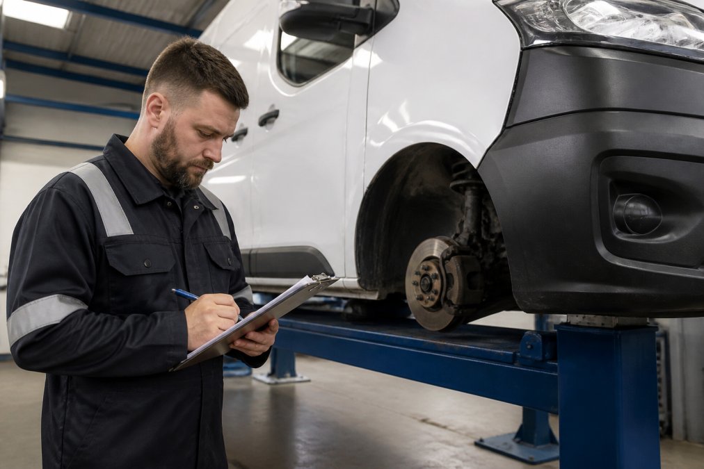 Professional illustration showing Technician for what happens if fleet maintenance is neglected
