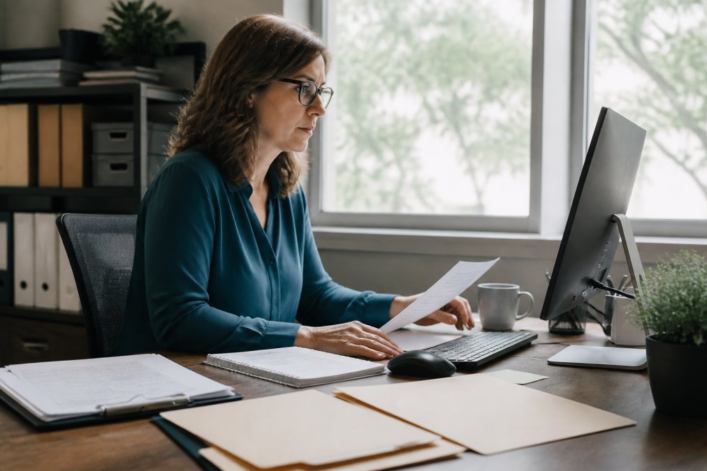 Small business owner reviewing financial transaction records to understand what is a chargeback and how to prevent it