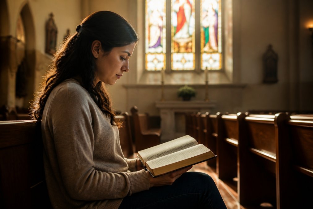 Professional illustration showing Person, Bible for unforgivable sin