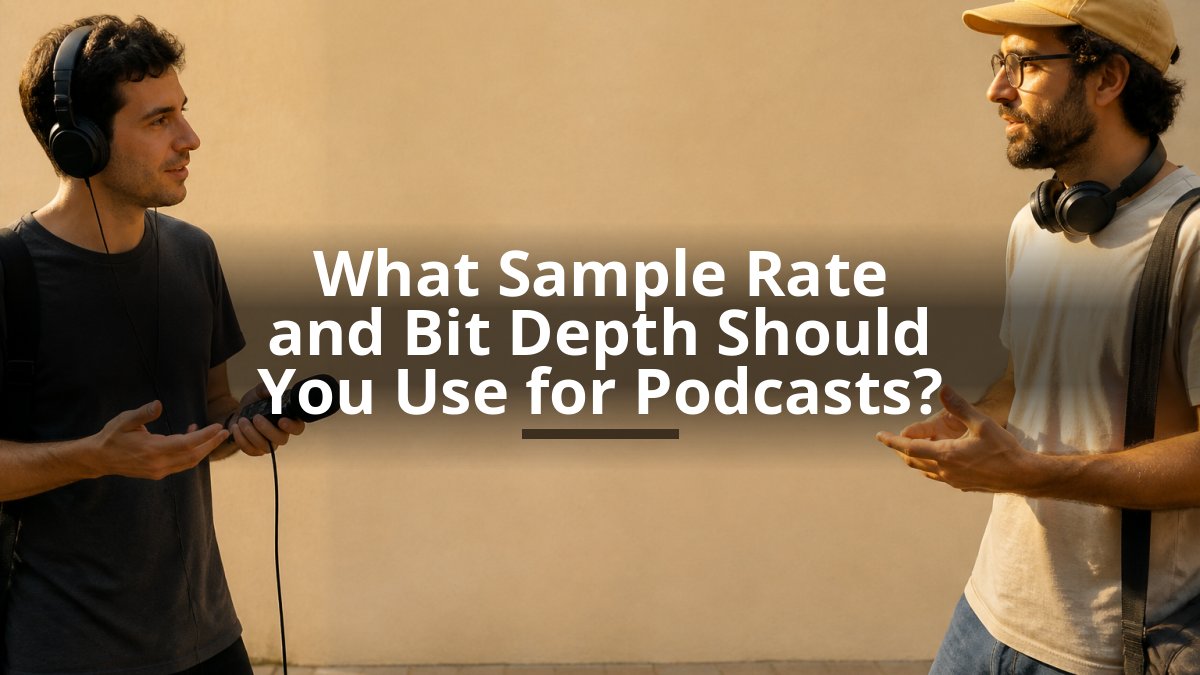 What Sample Rate and Bit Depth Should You Use for Podcasts?