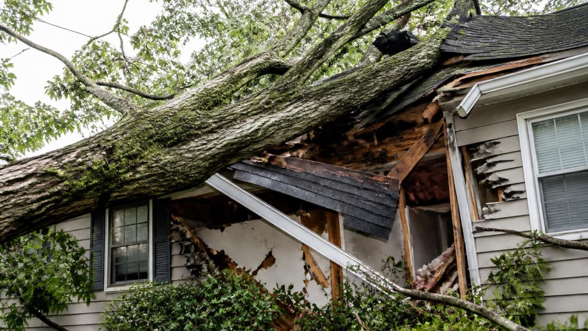 What to Do When a Tree Falls on Your House