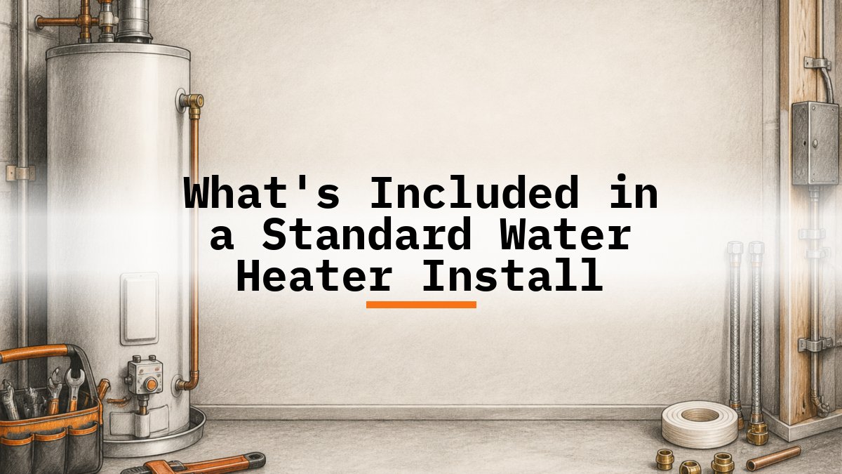 What's Included in a Standard Water Heater Install