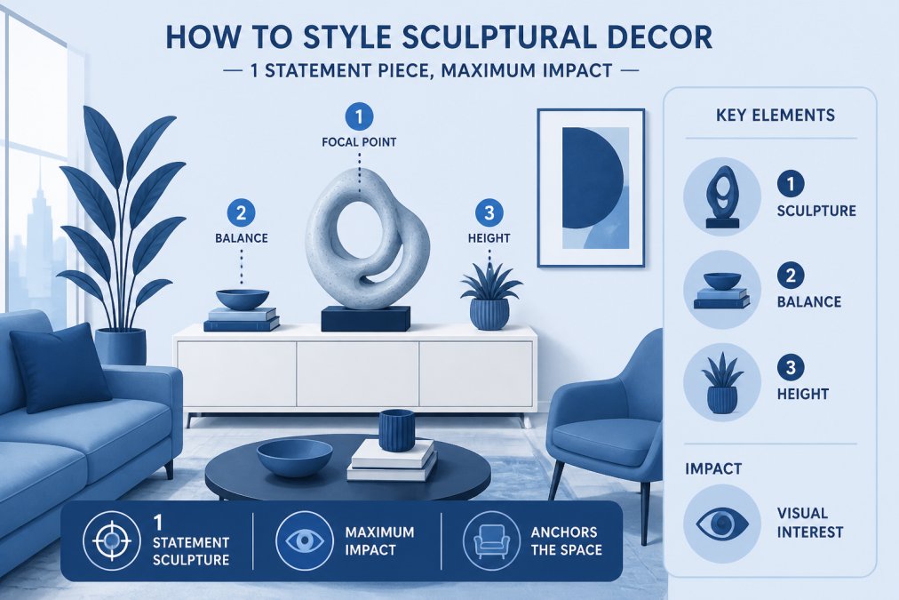 Step-by-step visual guide for unique sculptural decor