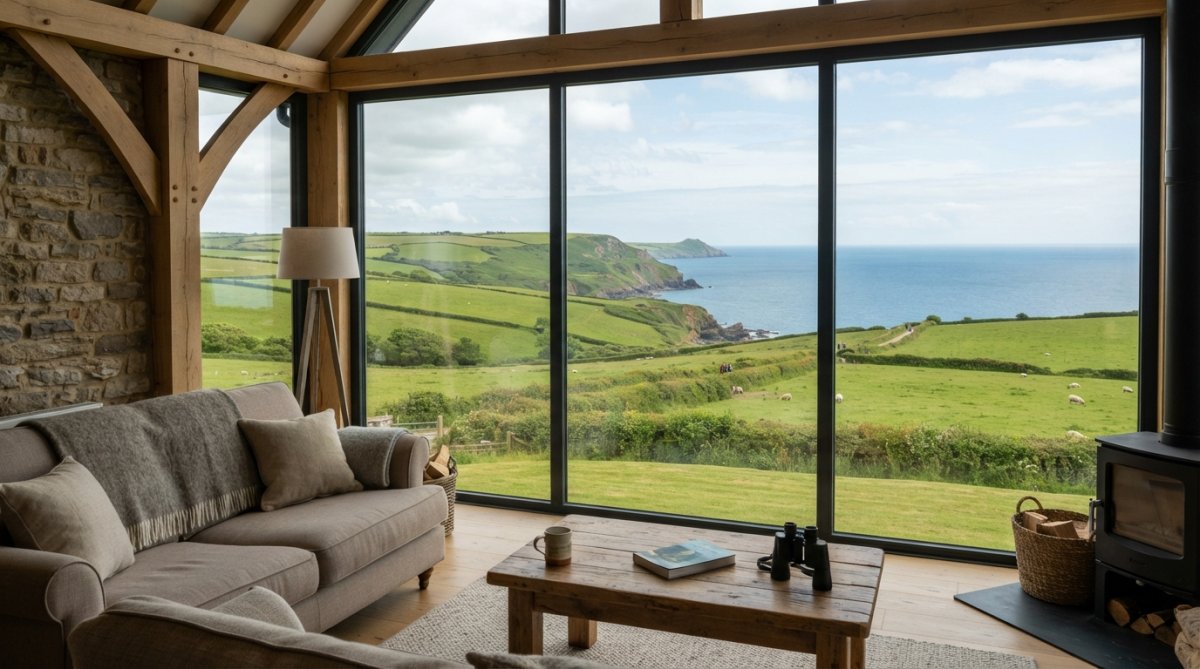 Professional illustration showing Devon for where to stay near bolberry down