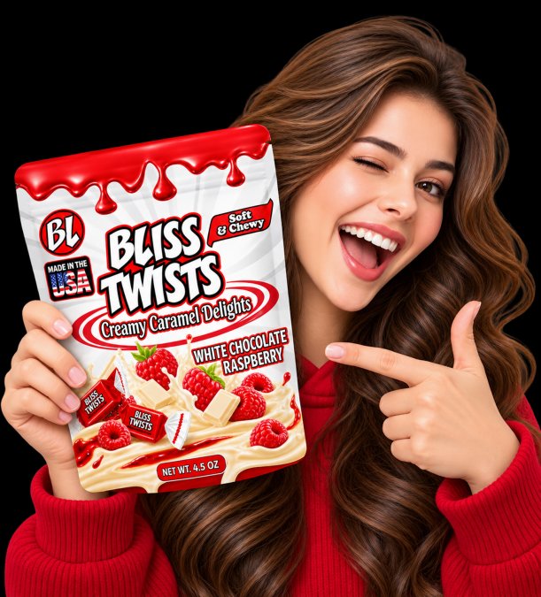 Some are enjoying white chocolate raspberry Bliss twists