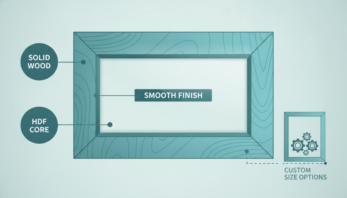 Close-up of white shaker cabinet door showing recessed center panel detail with smooth paint finish and crisp panel edges