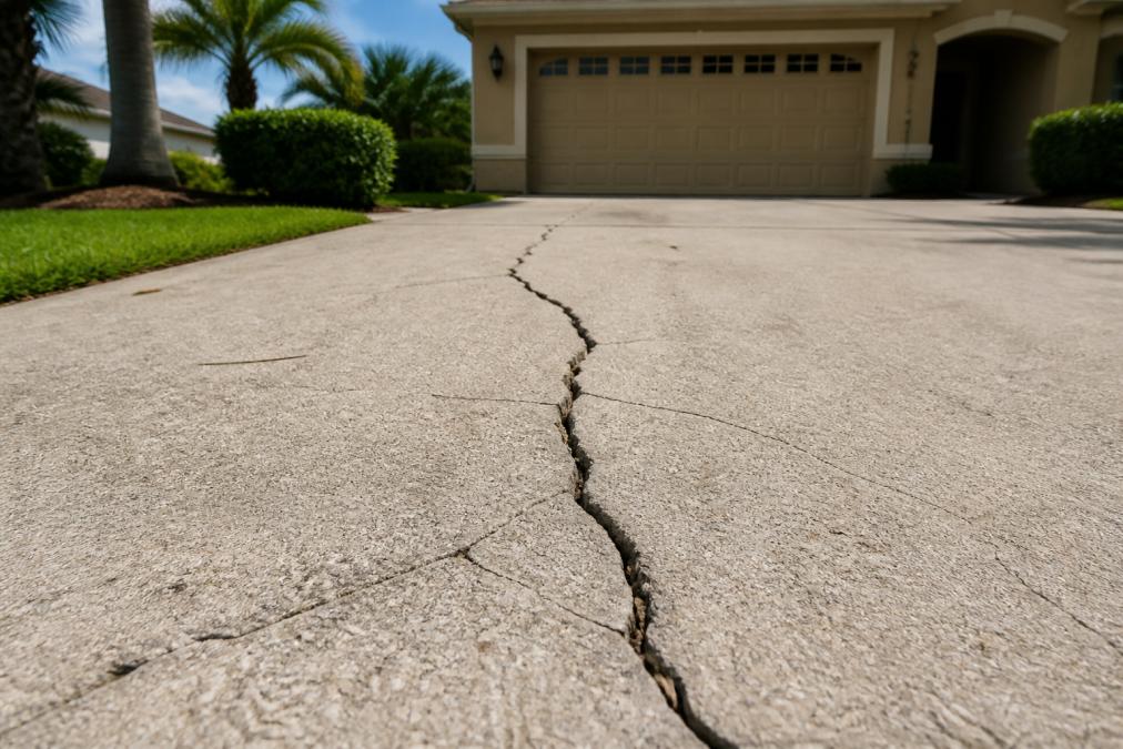 Why Concrete Driveways Crack in Summer Heat