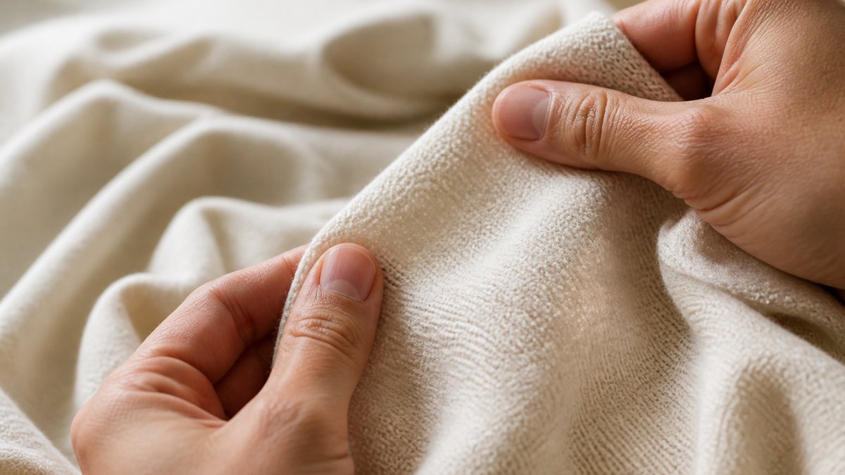 Diagram showing how high-quality natural cotton fibers affect the durability and cost of textile materials.