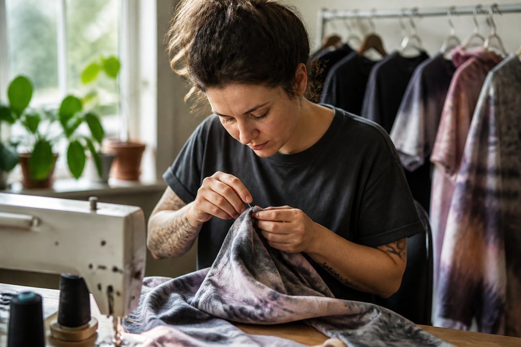 Professional illustration showing Close for custom garments cost more