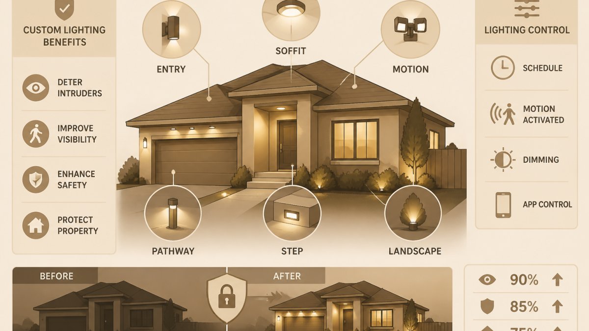 Why Custom Lighting Improves Home Safety and Security