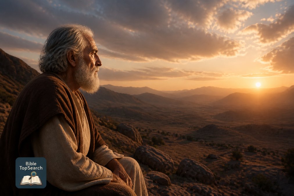 Professional illustration showing Abraham, God for god test abraham