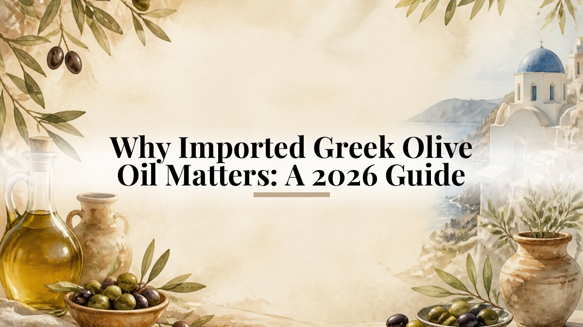 Why Imported Greek Olive Oil Matters: A 2026 Guide