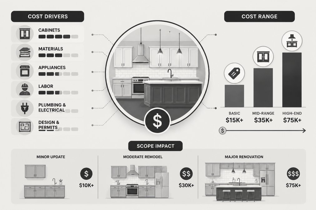 Why Kitchen Remodeling Costs Vary Widely: A 2026 Guide