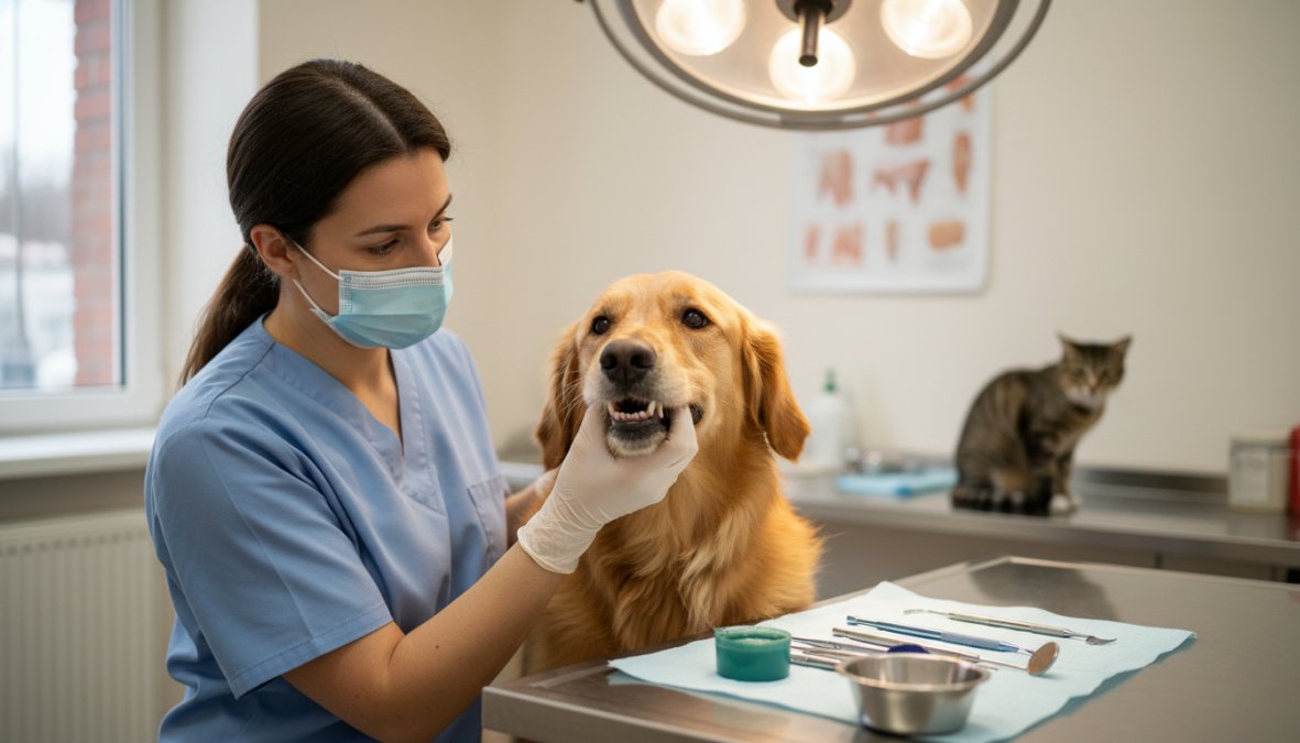 Professional illustration showing why regular pet dental checkups are vital
