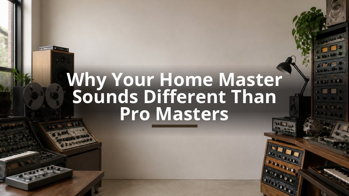 Why Your Home Master Sounds Different Than Pro Masters