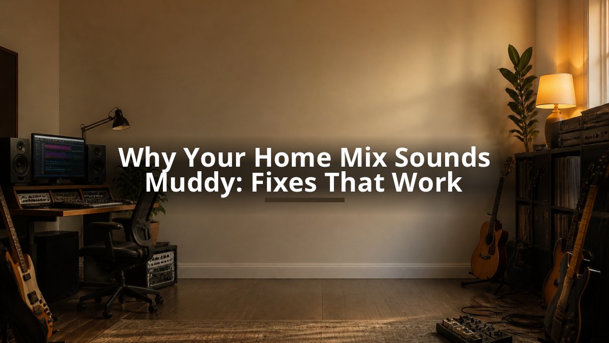 Why Your Home Mix Sounds Muddy: Fixes That Work