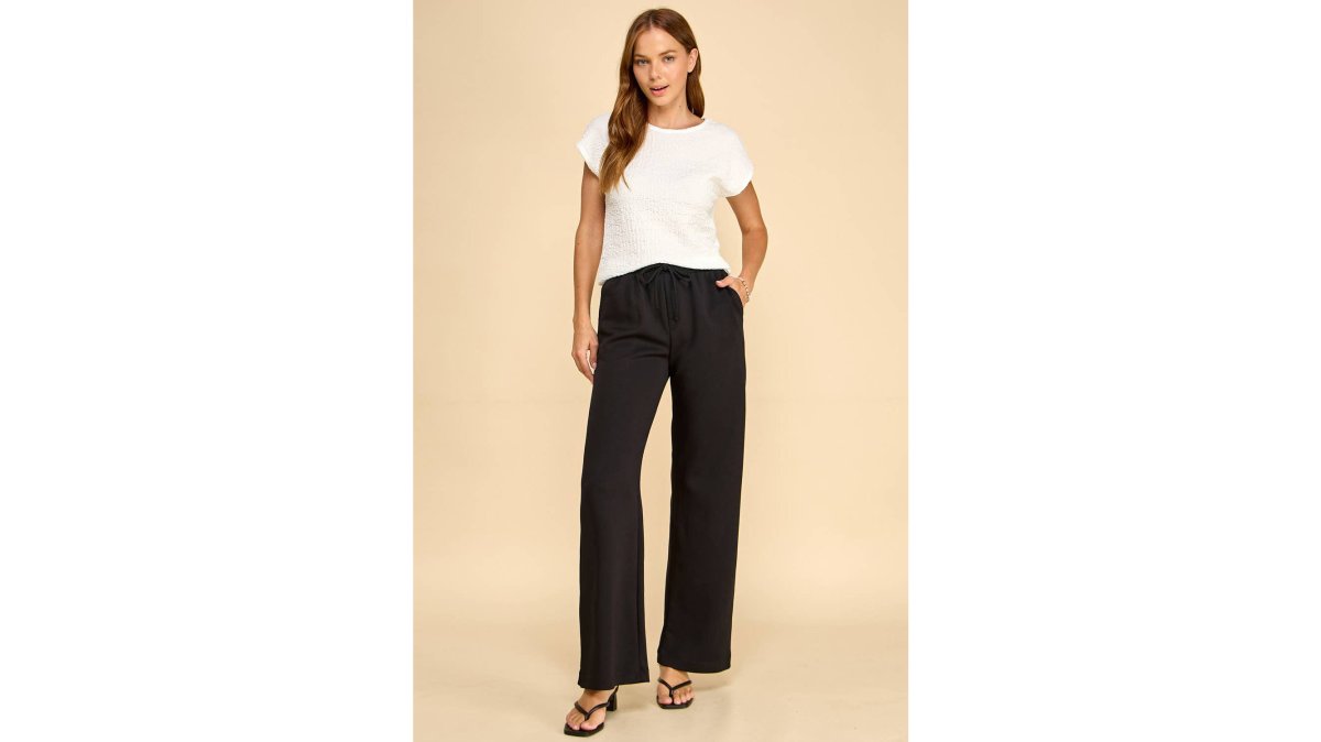 Wide Leg Drawstring Lounge Pants