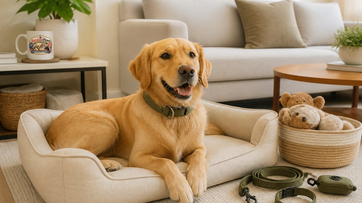 Infographic illustrating color coordination strategies for matching pet beds and accessories with home decor