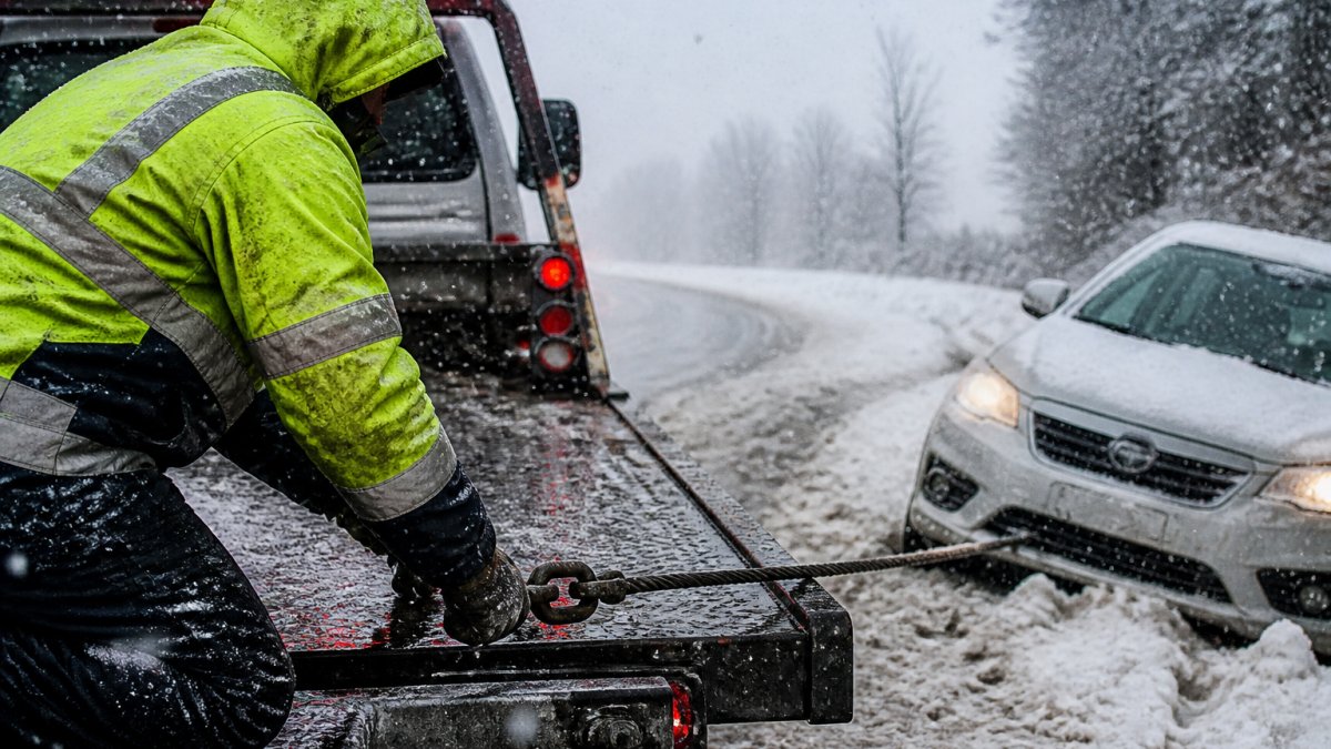 Winch Out Service in Bad Weather: A Safety Guide