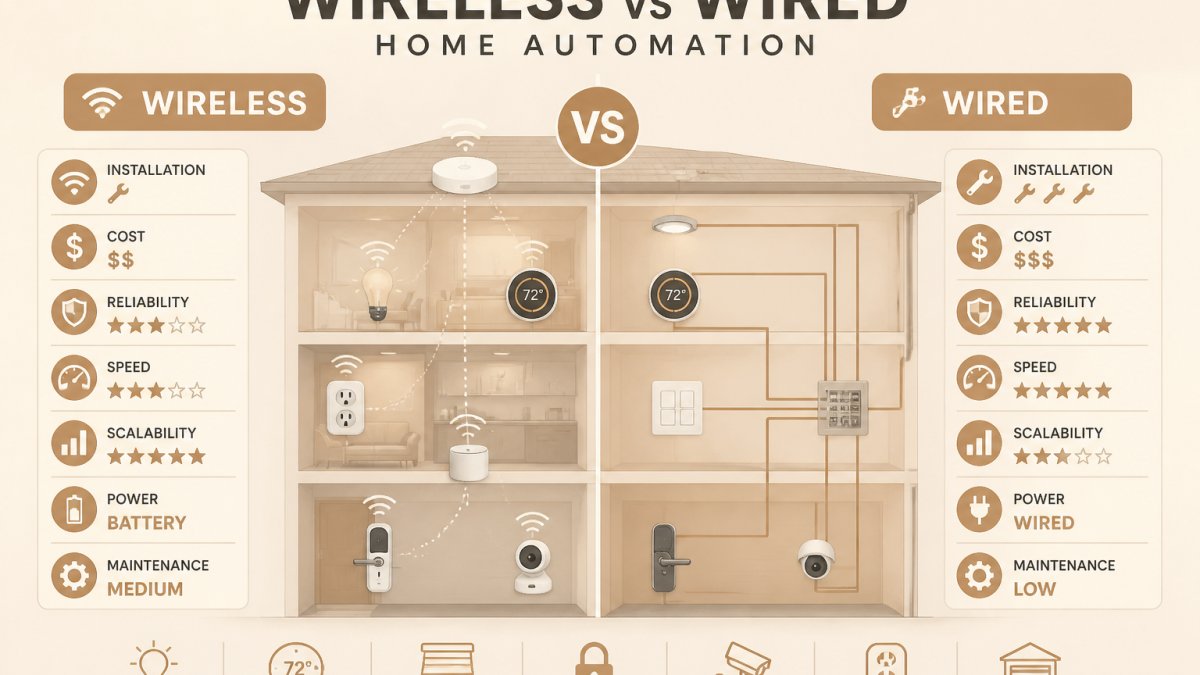 Wireless vs Wired Home Automation: Pros and Cons