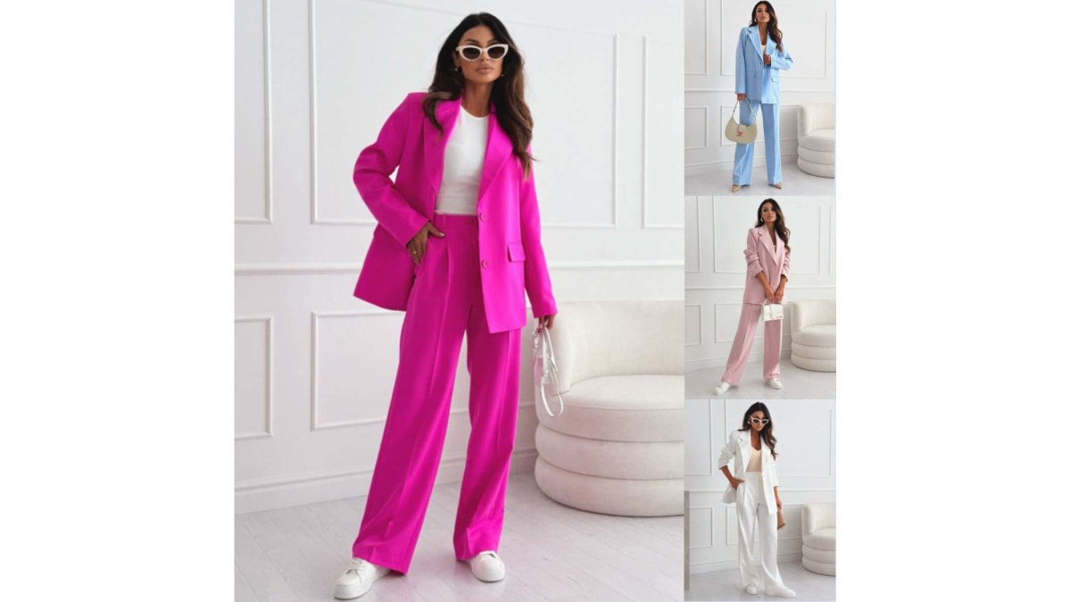 Women's Professional Blazer Trousers Suit