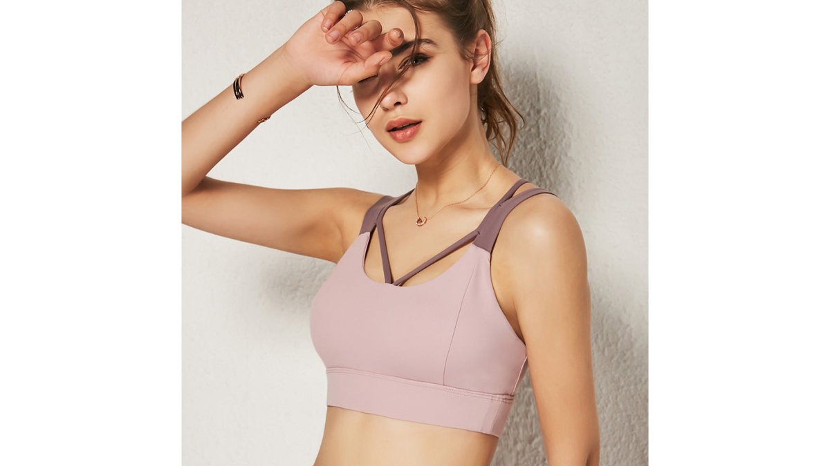 Women's Quick-Dry Gathering Shockproof Sports Bra