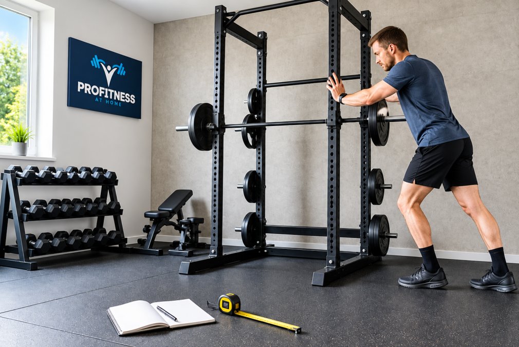 Die Standsicherheit eines hochwertigen Trainingsgerätes, wie hier zum Beispiel eines Power Racks, kann mit einem Wackeltest, einem Kipptest und einem Rutschtest geprüft werden.