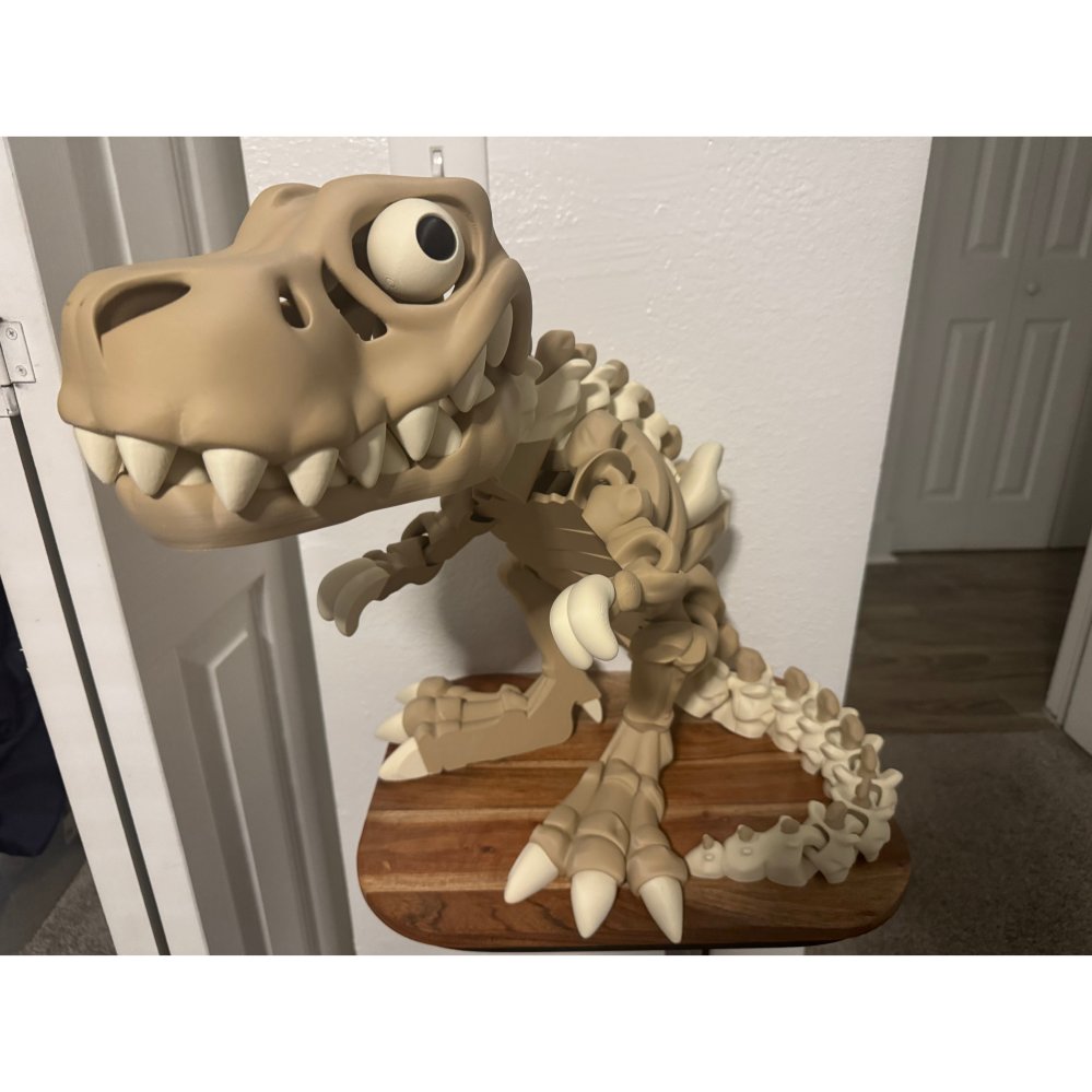 XXL Flexi T-Rex Skeleton | 36" 3D Printed Articulated Dinosaur