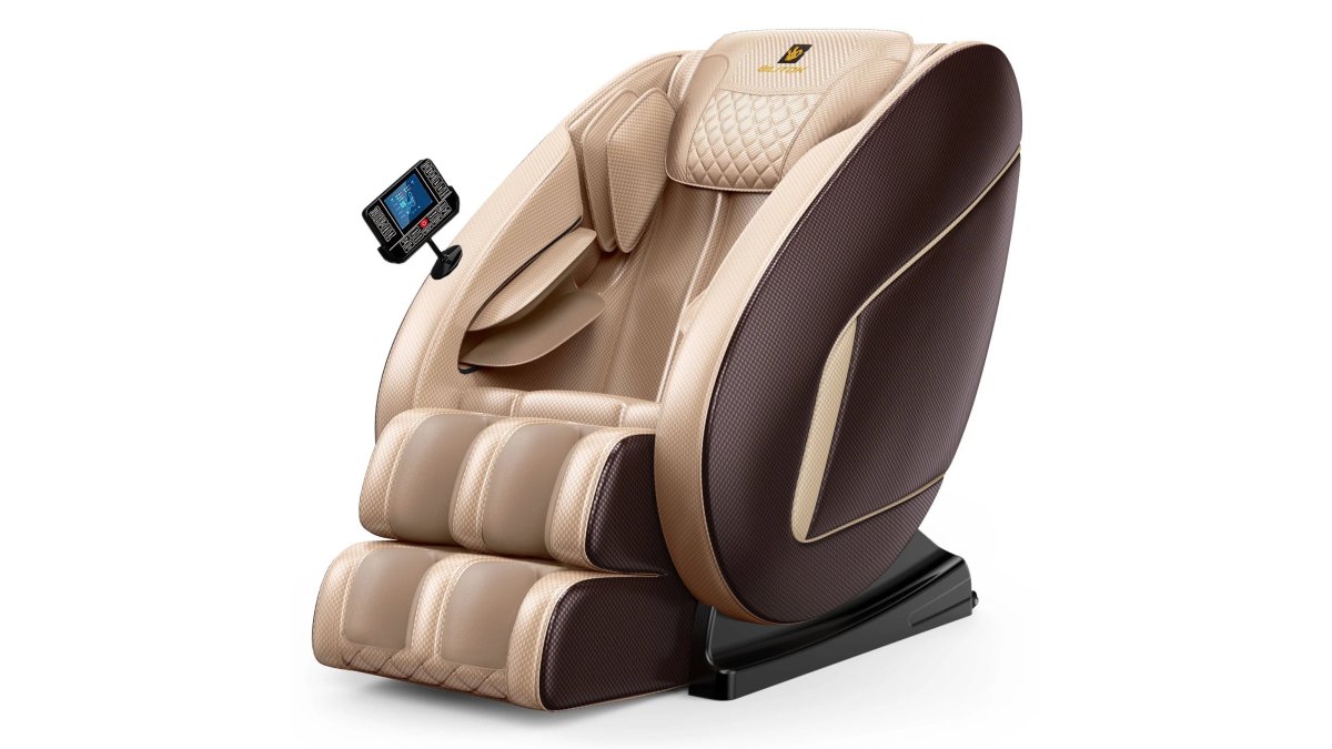 Zero Gravity Massage Chair with Heat & Bluetooth – Brown