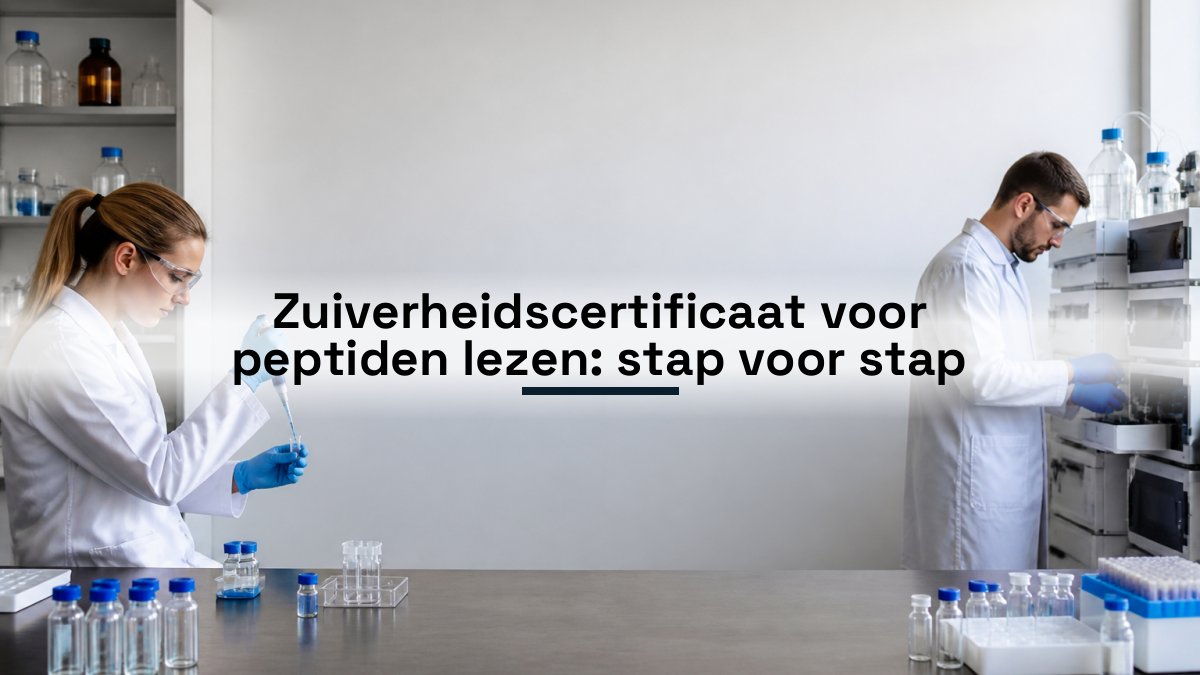 Zuiverheidscertificaat voor peptiden lezen: stap voor stap